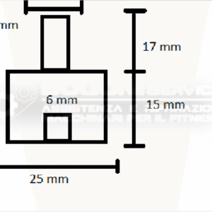 Elastomero ammortizzatore tapis roulant Filetto M/F din 6